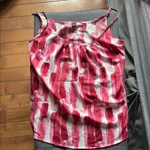 Stylish Pink and White Women's Top